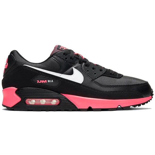 Nike ナイキ メンズ スニーカー 【Nike Air Max 90 Black Racer Pink】 サイズ US_10(28.0cm) Black/White-Racer Pink|asty