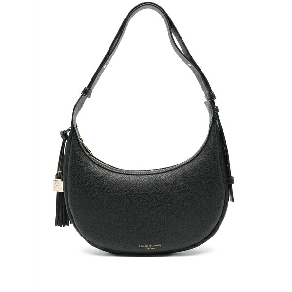 アスピナルオブロンドン レディース ショルダーバッグ バッグ Small hudson shoulder bag Black|asty