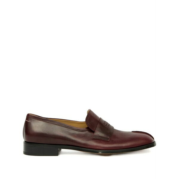 マルタンマルジェラ メンズ スリッポン・ローファー シューズ Tabi leather loafers Red｜asty