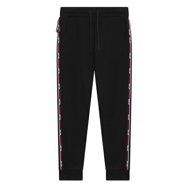 ジーシーディーエス メンズ カジュアルパンツ ボトムス Logo-tape pants Black|asty