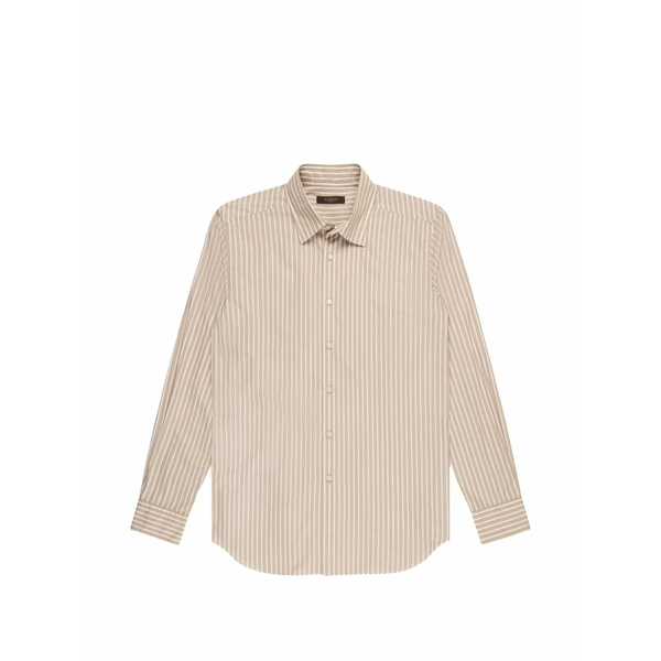 スローウエア メンズ シャツ トップス Striped shirt Neutrals｜asty