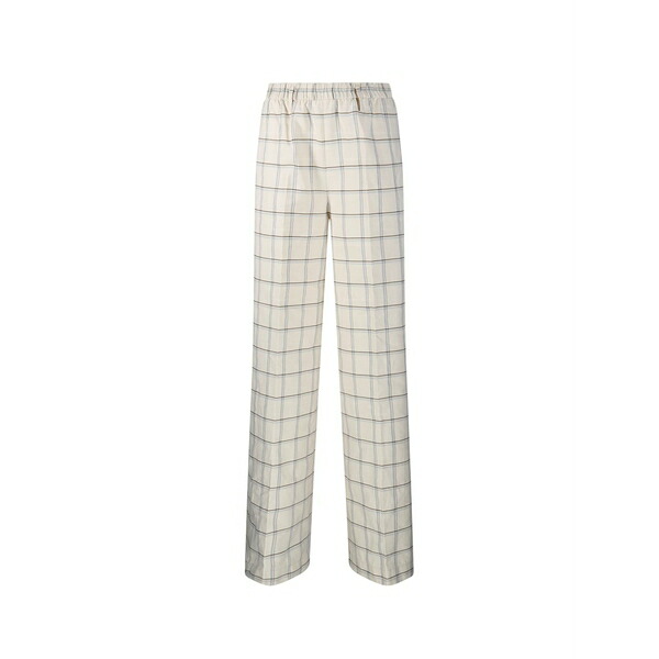フォルテ フォルテ レディース カジュアルパンツ ボトムス Checked trousers Neutrals|asty