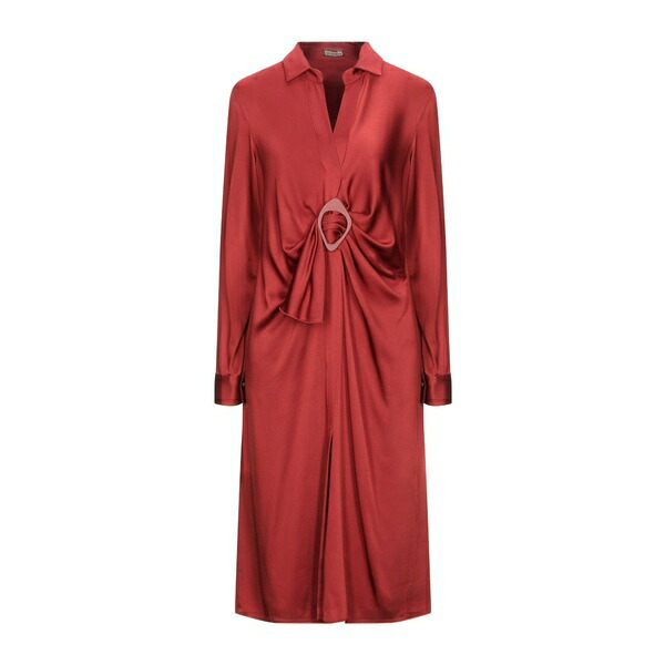 【送料無料】 マリパルミ レディース ワンピース トップス Midi dresses Red