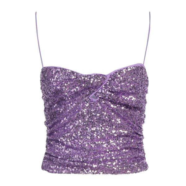 【送料無料】 ピンコ レディース Tシャツ トップス Tops Purple