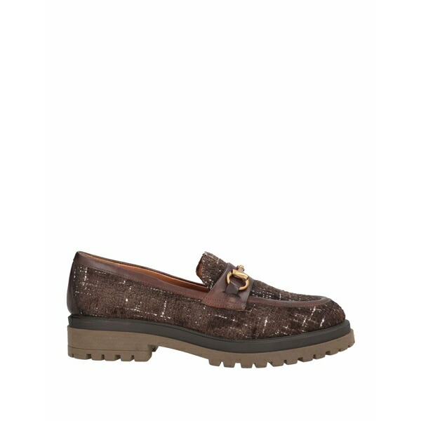 【送料無料】 ザ・セラー レディース スリッポン・ローファー シューズ Loafers Brown