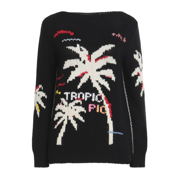 【貨物輸送無料】 エルマンノ シェルヴィーノ レディース 編み物\u0026プルオーバー アウター Sweaters Black