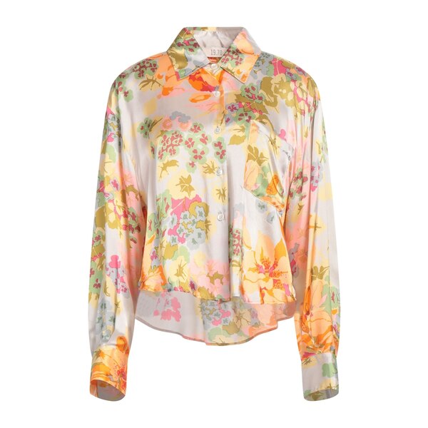 【送料無料】 ナインティーン セブンティ レディース シャツ トップス Shirts Grey|asty