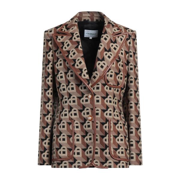 【貨物輸送無料】 カサブランカ レディース 上衣＆上衣 アウター Blazers Brown