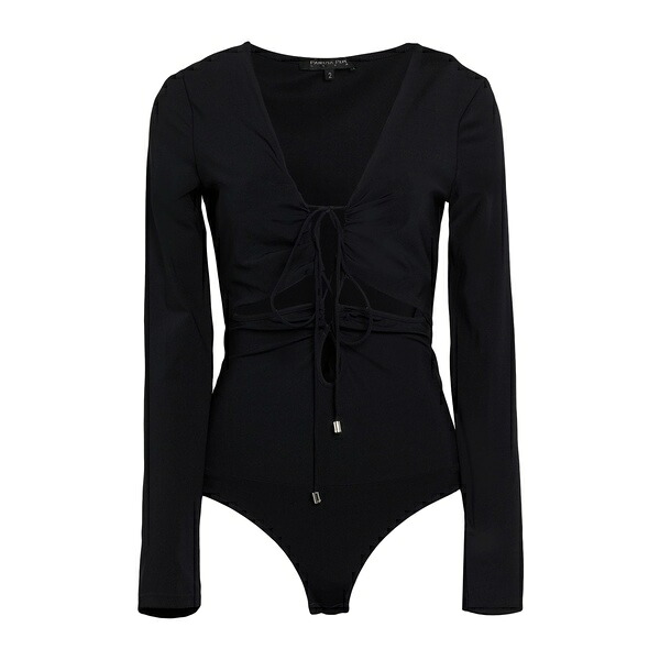 【貨物輸送無料】 パトリツィア ペペ レディース プルオーバー トップス Bodysuits Black