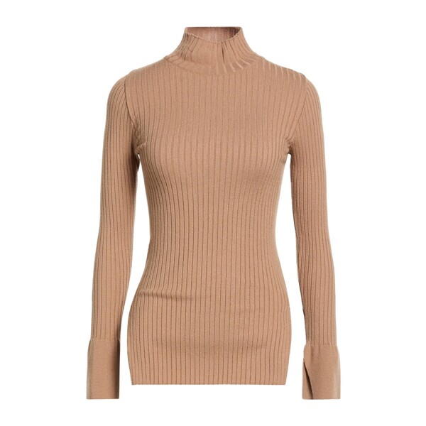 【貨物輸送無料】 エーケプ レディース 編み物\u0026ティーシャツ アウター Turtlenecks Beige