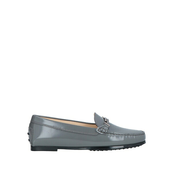 【貨物輸送無料】 トッズ レディース スリッポン・ローファー シューズ Loafers Grey