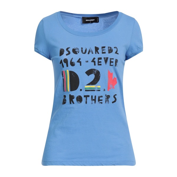【貨物輸送無料】 ディースクエアード レディース プルオーバー トップス T-shirts Azure