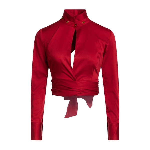 【貨物輸送無料】 エリザベスフランキ レディース プルオーバー トップス Tops Red