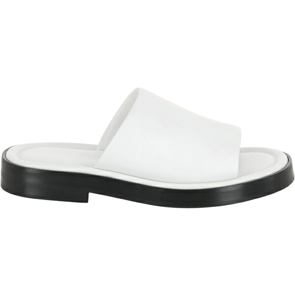 Ferragamo フェラガモ レディース スニーカー  【Ferragamo Giunone Leather Slides White (Women)】  サイズ US_9(26.0cm) White