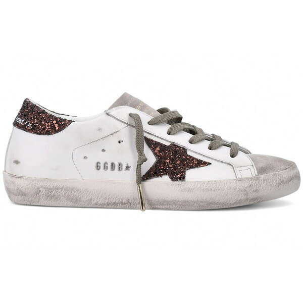 Golden Goose ゴールデングース レディース スニーカー  【Golden Goose Super-Star Milk Brown Glitter (Women)】  サイズ US_6(23.0cm) Milk/Brown Glitter