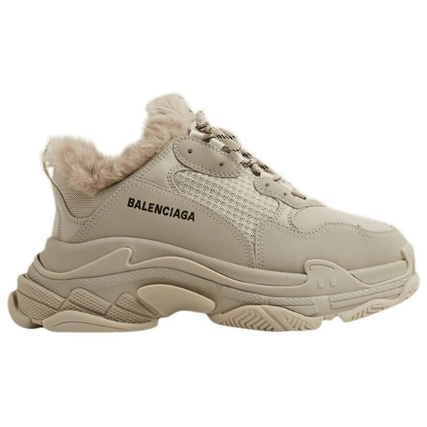 Balenciaga バレンシアガ レディース スニーカー  【Balenciaga Triple S Fake Fur Beige (Women)】  サイズ US_W_10 Beige/Black