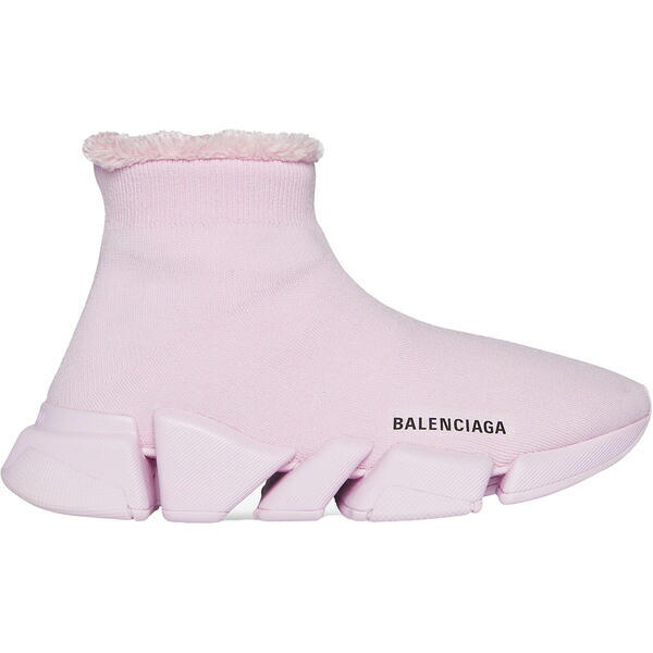 Balenciaga バレンシアガ レディース スニーカー  【Balenciaga Speed 2.0 Recycled Knit Fake Fur Pink (Women\u0027s)】  大きさ US_9(26.0糎) Pink