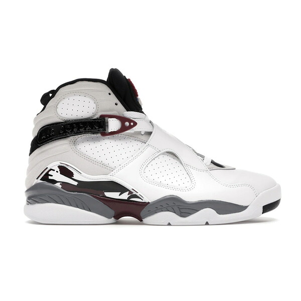 Jordan ジョーダン レディース スニーカー 【Jordan 8 Retro White Burgundy (Women's)】 サイズ US_W_10.5 White/Black-Neutral Grey-Deep Burgundy|asty
