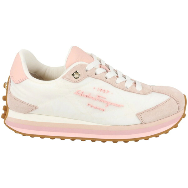 Ferragamo フェラガモ レディース スニーカー  【Ferragamo Iggy Mixed Media Sneakers Pink (Women)】  サイズ US_6(23.0cm) Pink