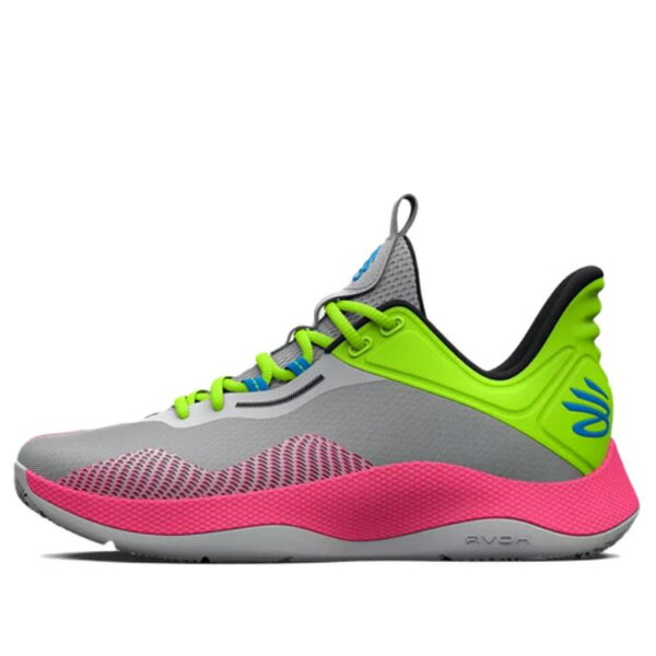 Under Armour アンダーアーマー メンズ スニーカー  【Under Armour Curry HOVR Splash \u0027Halo Grey Lime Pink\u0027 3025636-102】  大きさ US_11(29.0糎)