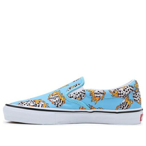 Vans バンズ メンズ スニーカー  【Vans Skate Slip-On \u0027Blue Flame Dice\u0027 VN0A5FCABM6】  大きさ US_9.5(27.5糎)