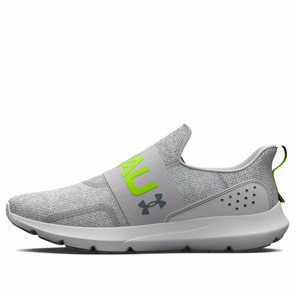 Under Armour アンダーアーマー メンズ スニーカー 【Under Armour Surge 3 Slip 'White Lime Surge' 3026506-103】 サイズ US_8(26.0cm)｜asty
