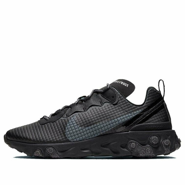 Nike ナイキ メンズ スニーカー  【Nike React Element 55 \u0027Quilted Grid - Black\u0027 CI3835-002】  大きさ US_7.5(25.5糎)