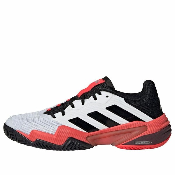 adidas アディダス メンズ スニーカー  【adidas Barricade 13 \u0027Cloud White Black Lucid Red\u0027 IH2558】  大きさ US_12(30.0珊)