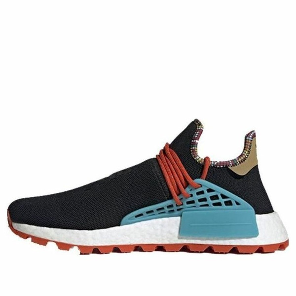 adidas アディダス メンズ スニーカー  【adidas x Pharrell NMD Hu Inspiration Pack \u0027Black Clear Blue College Orange\u0027 EE7582】  大いさ US_M_14