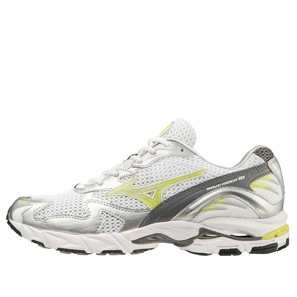 Mizuno ミズノ メンズ スニーカー  【Mizuno Wave Rider 10 \u0027White Sunny Lime\u0027 D1GA210411】  大いさ US_12(30.0糎)