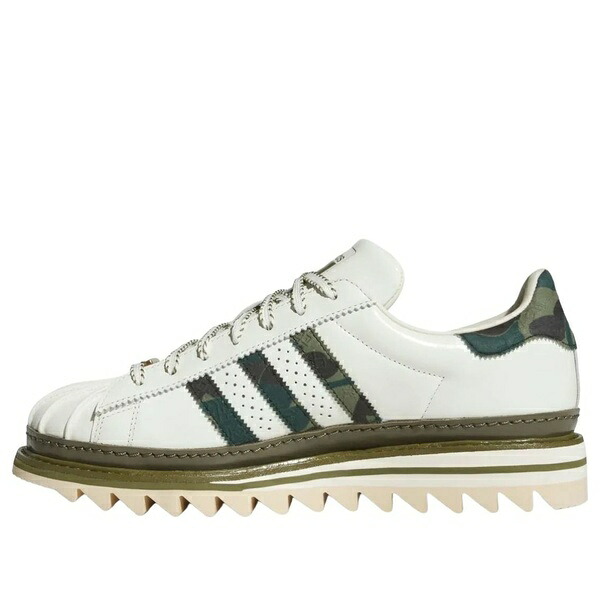 adidas アディダス メンズ スニーカー  【adidas x CLOT x BAPE Superstar \u0027Green Camo\u0027 KJ1473】  大いさ US_M_14.5