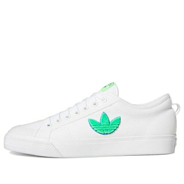 adidas アディダス メンズ スニーカー  【adidas Nizza Trefoil \u0027White Signal Green\u0027 FX8354】  大きさ US_M_3.5
