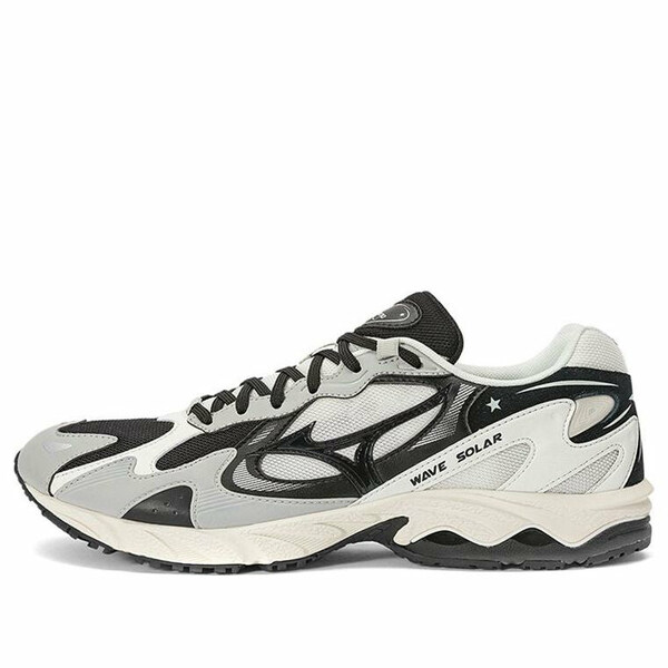 Mizuno ミズノ メンズ スニーカー  【Mizuno Wave Solar Low \u0027Cool Grey Black White\u0027 D1GH222308】  大きさ US_6.5(24.5珊)