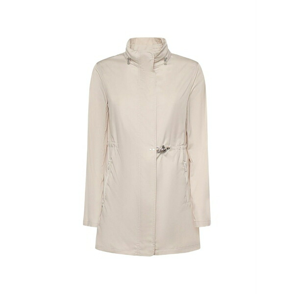 フェイ レディース 厚地の外套 アウター Virginia drawstring coat Neutrals