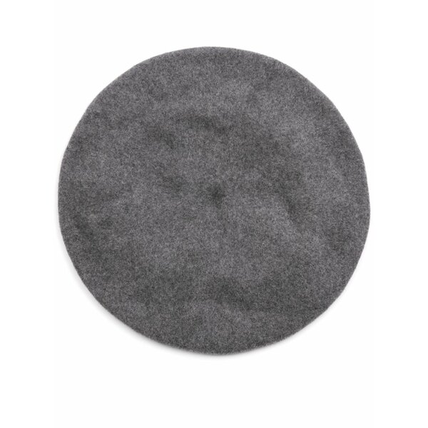 マルタンマルジェラ メンズ 鳥打ち帽 付属物 Four stitch-logo virgin wool beret Grey