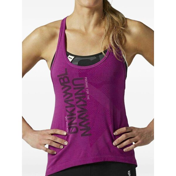 リーボック レディース ティーシャツ トップス Crossback muscle t-shirt Purple トップス-Tシャツ・カットソー-レディースファッション