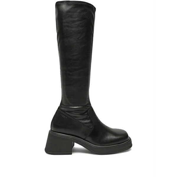 渡り者 レディース ブーツ シューズ Knee-length boots Black