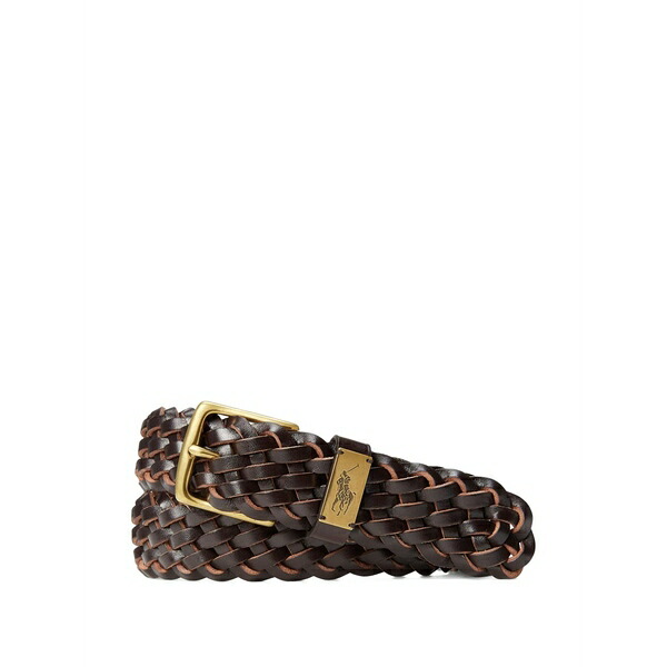 ラルフローレン メンズ 商行為系 御徒面子 Leather belt Brown