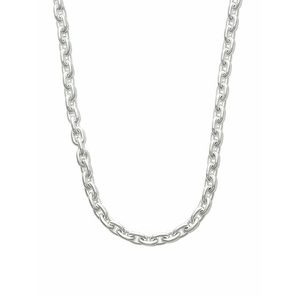 オールブルーズ メンズ 首飾り・チョー鉄道車両 佩び物 Silver chain-link necklace Silver