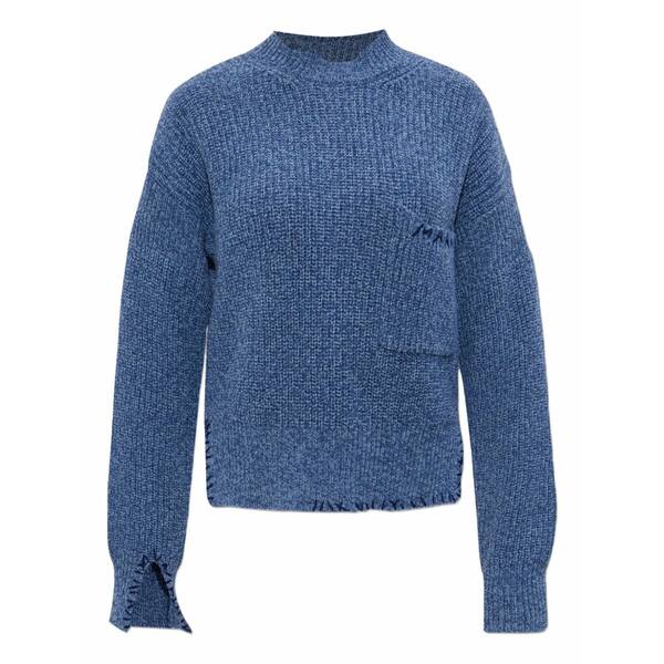 マルニ レディース 編み物\u0026スウェーター アウター Wool sweater Blue