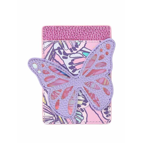 カートジェイガーロンドン レディース 紙入れ 付属品 Butterfly-motif printed card holder Pink