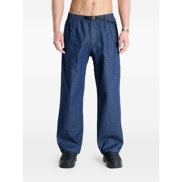 グラミチ メンズ デニムパンツ ボトムス Straight-leg jeans Blue