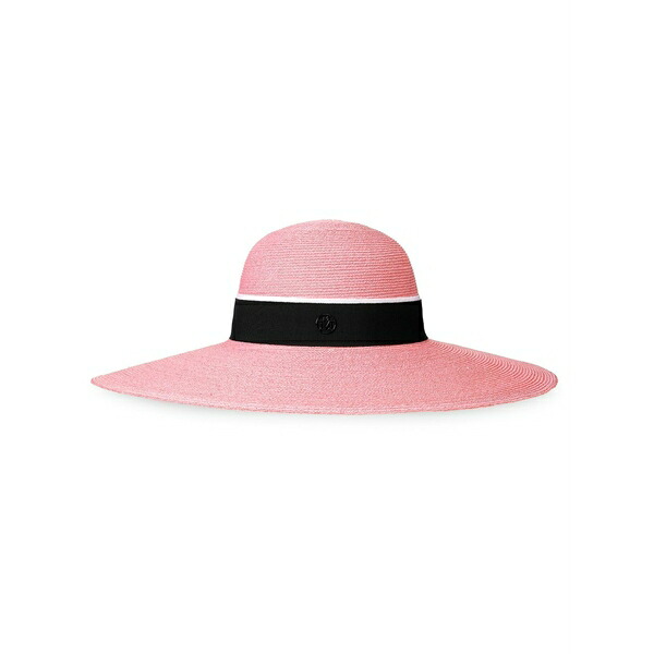 メゾンミッシェル  レディース 鳥打ち帽 付属物 Blache straw capeline hat Pink