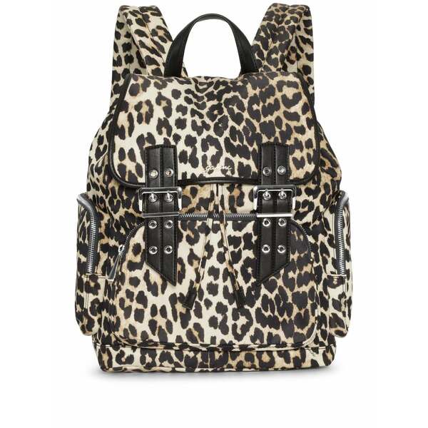 ガニー レディース うしろ側風呂敷き包み・背嚢 御徒面子 Leopard-print backpack Brown