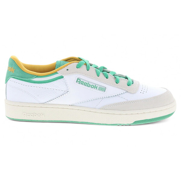 Reebok リーボック メンズ スニーカー  【Reebok Club C 85 White Upgrade Green Chalk】  大いさ US_6.5(24.5糎) White/Upgrade Green/Chalk スニーカー-靴-メンズ靴