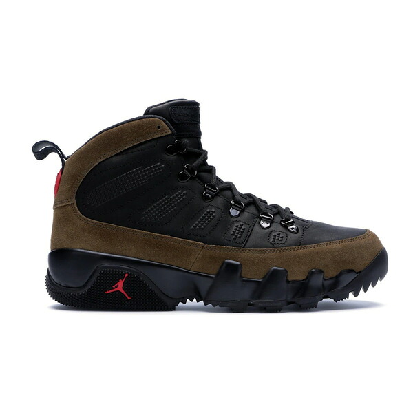 Jordan ジョーダン メンズ スニーカー  【Jordan 9 Retro Boot NRG Olive】  サイズ US_11.5(29.5cm) Black/Light Olive-True Red