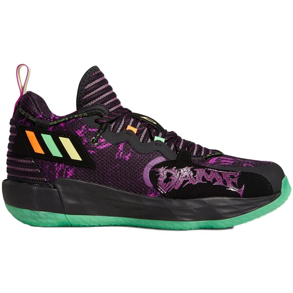 adidas アディダス メンズ スニーカー  【adidas Dame 7 EXTPLY Hallloween】  大いさ US_10(28.0糎) Core Black/Screaming Green/Screaming Orange 靴-スニーカー-メンズ靴