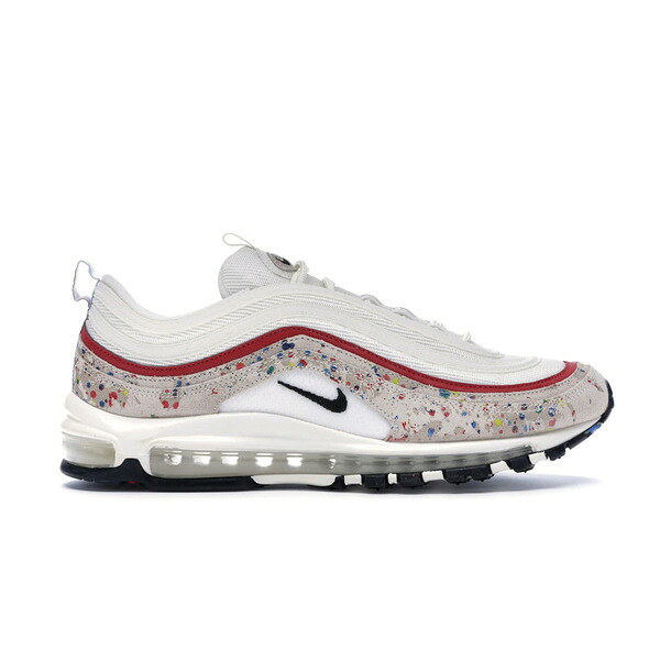 Nike ナイキ メンズ スニーカー  【Nike Air Max 97 Paint Splatter】  サイズ US_8.5(26.5cm) Sail/Black-University Red