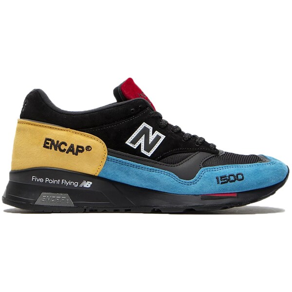 New Balance ニュー平衡にする メンズ スニーカー  【New Balance 1500 Multi Black】  大いさ US_7(25.0珊) Black/Blue/Yellow/Red メンズ靴-靴-スニーカー