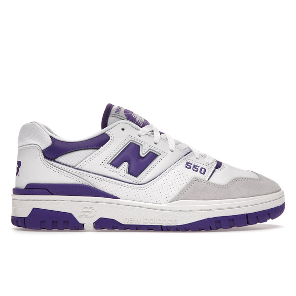 New Balance ニュー平衡にする メンズ スニーカー  【New Balance 550 White Purple】  大きさ US_M_13 White/Purple